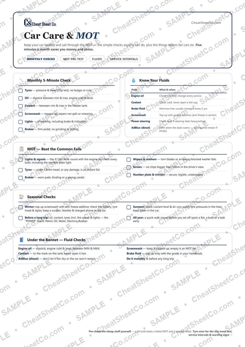 Car Care & MOT preview