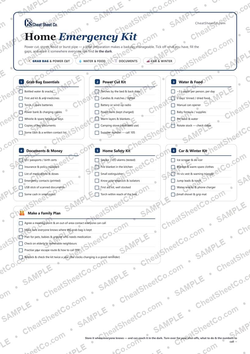 Home Emergency Kit preview