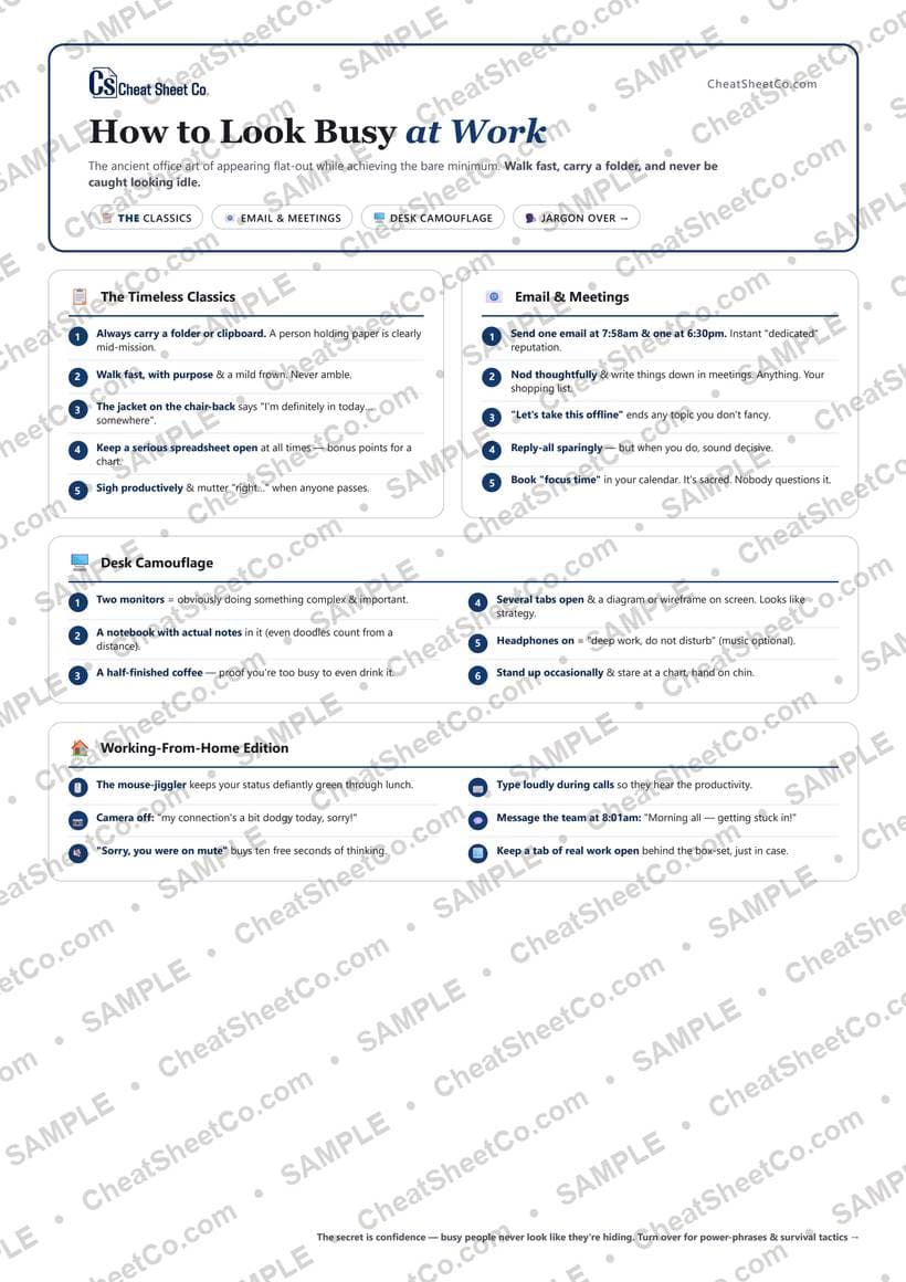 How to Look Busy at Work preview
