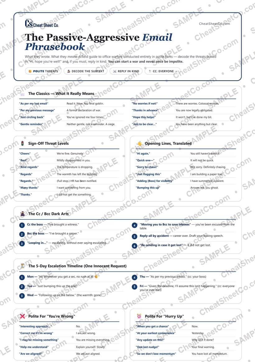The Passive-Aggressive Email Phrasebook preview