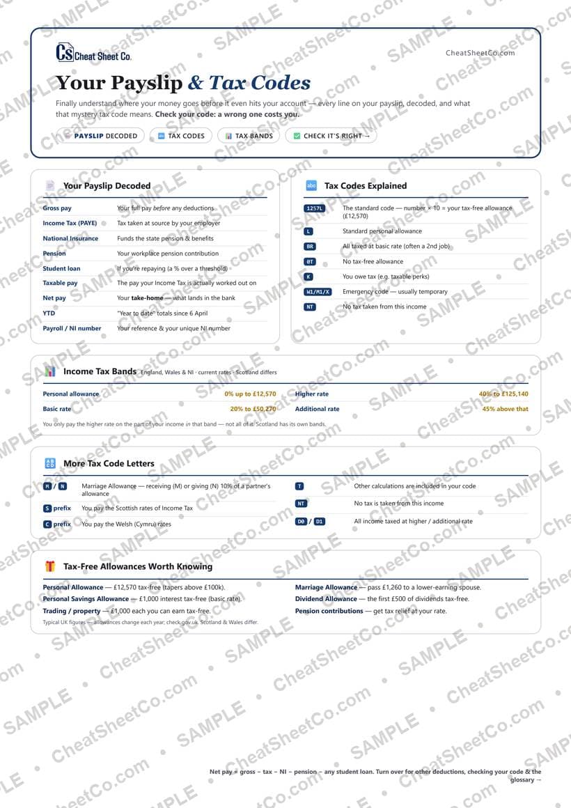 Understanding Your Payslip & Tax Codes preview